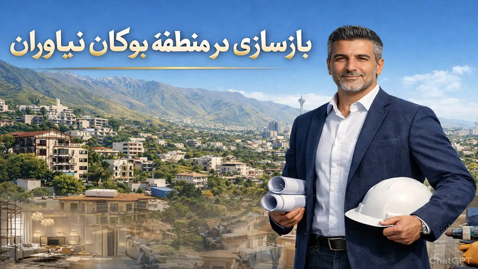 نمونه پروژه نوسازی و طراحی داخلی در بوکان نیاوران تهران اجرای کامل بازسازی لاکچری توسط شرکت تهران دکور
