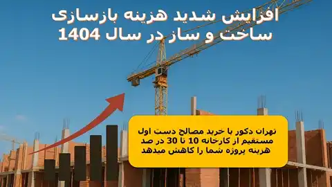 تصویر پروژه ساختمانی در حال ساخت با اسکلت بتنی و دیوارهای آجری قرمز در زیر آسمان آبی، نمادی از افزایش هزینه ساخت‌ و ساز و رشد قیمت مصالح در سال ۱۴۰۴.